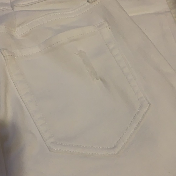 Gap White Distressed Mid Rise Skinny Jean Legging - Picture 6 of 7